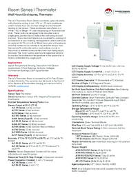 Thumbnail of document Data Sheet - A/20K-R2 Thermistors Room